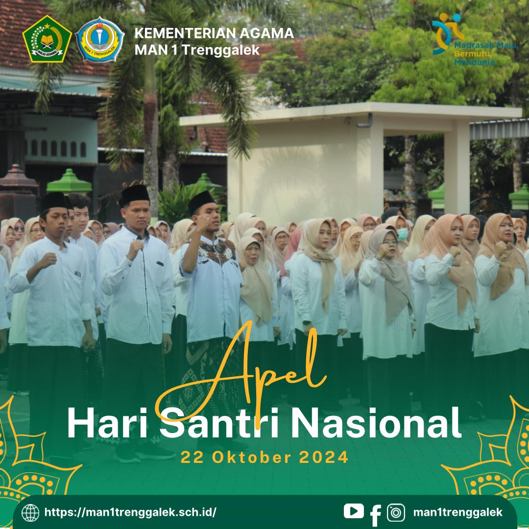 MAN 1 Trenggalek Sukses Menjadi Petugas Upacara Hari Santri 2024