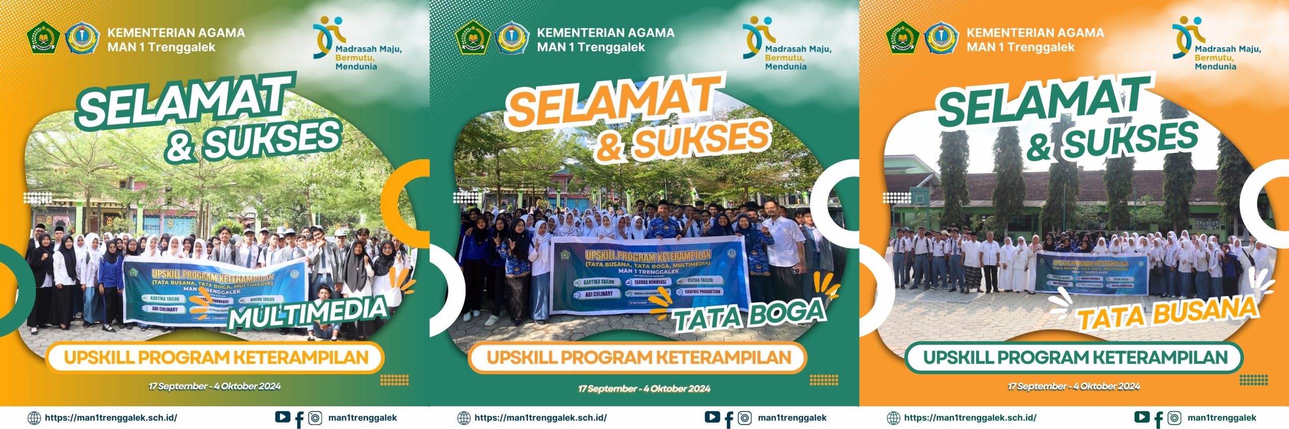 MAN 1 Trenggalek Sukses Gelar Upskill Program untuk Tata Busana, Tata Boga, dan Multimedia