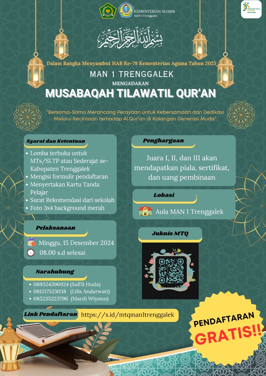 LOMBA MUSABAQAH TILAWATIL QUR’AN TINGKAT MTS/SLTP SEDERAJAT